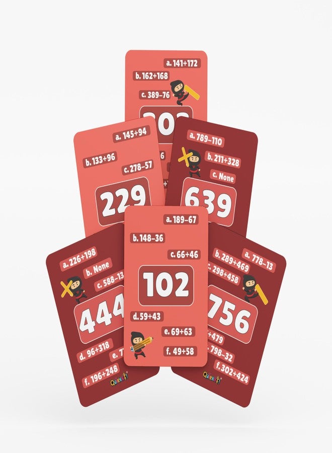 Gangaur Number Ninja Math Card Game - Educational and Fun for Kids & Adults - Perfect for Family Game Nights, Classroom Learning, and Strategic Play | Age 7 + - Image 3